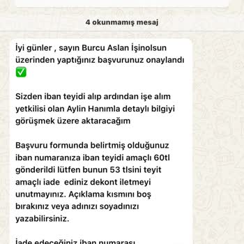 Yanıltıcı İşlem: IBAN Ve Ücret Talebi