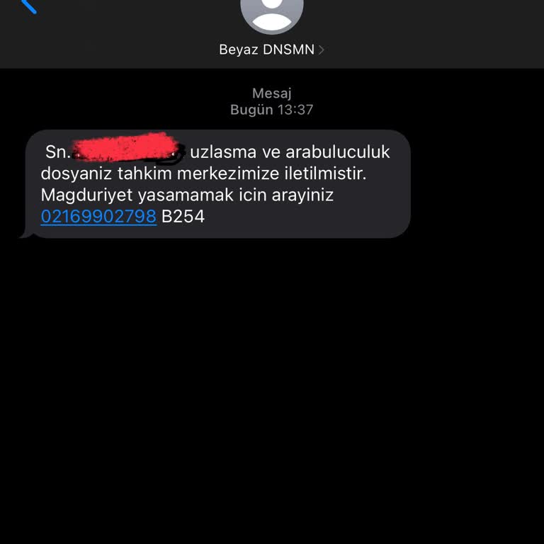 Yanıltıcı Arabuluculuk Mesajıyla Karşı Karşıya Kaldım