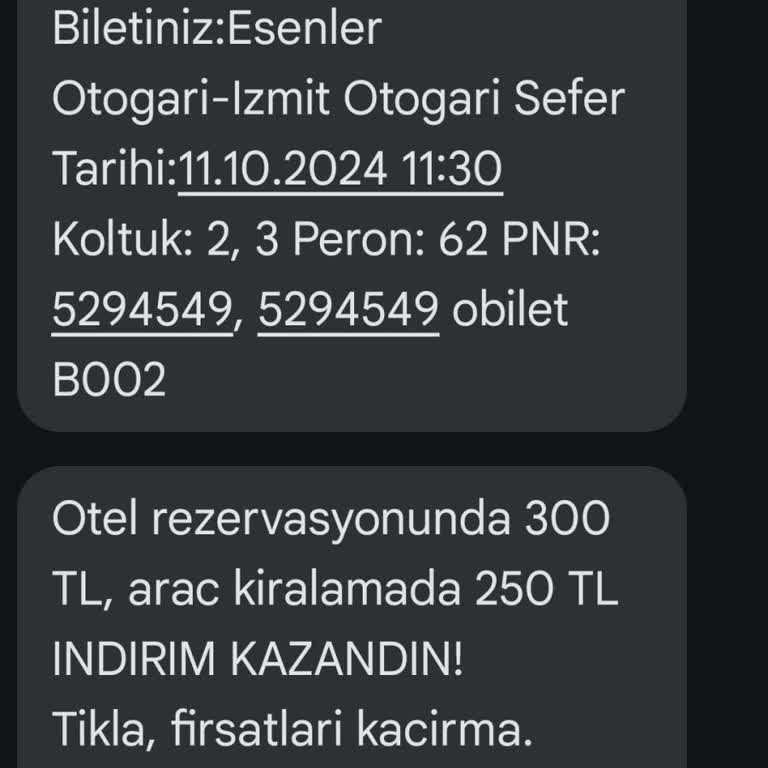 Koltuk Numarası Mağduriyeti