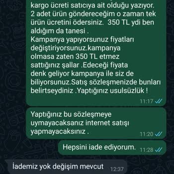 Kalite Ve İade Sorunlarıyla Karşılaşma