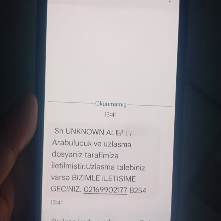 Beyaz Dnsmn (SMS) Tarafından Gelen Asılsız Mesaj Şikayeti