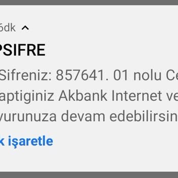 Yanlışlıkla Gönderilen Cepten Şifre Mesajı Hakkında Endişe