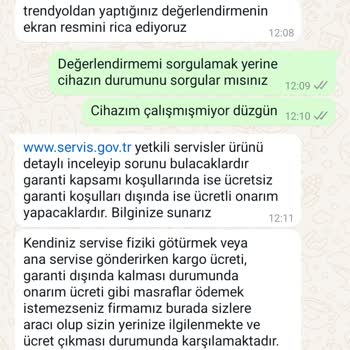 Trendyol'dan Aldığım Ürün İçin Olumlu Yorum Baskısı Ve Yetersiz Servis