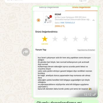 Trendyol'dan Aldığım Ürün İçin Olumlu Yorum Baskısı Ve Yetersiz Servis