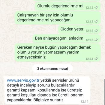 Trendyol'dan Aldığım Ürün İçin Olumlu Yorum Baskısı Ve Yetersiz Servis