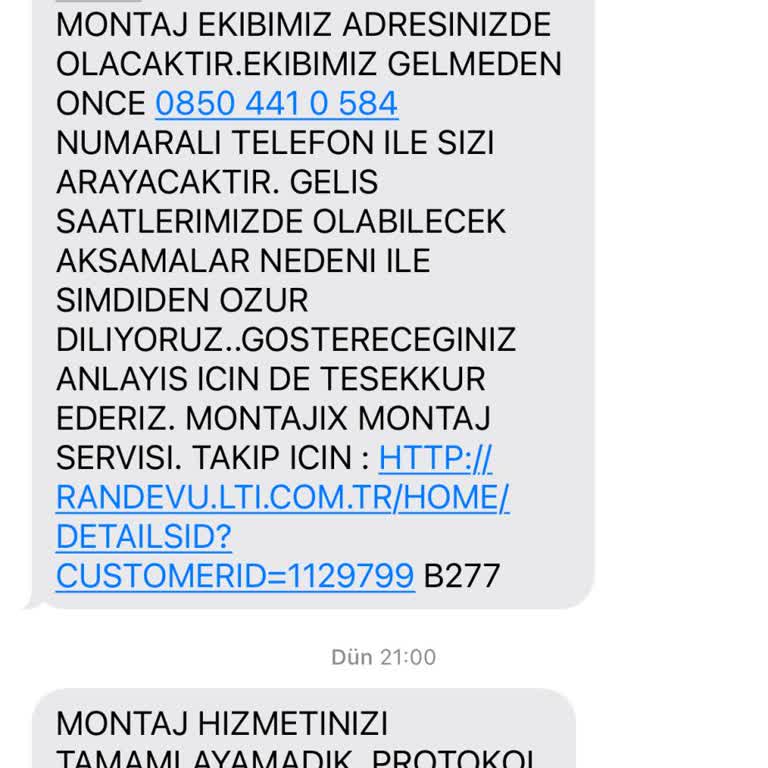 TV Sehpası Teslimatında Gecikme Ve İletişim Sorunu