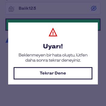 Giriş Yapılamıyor: Uygulama Hatası