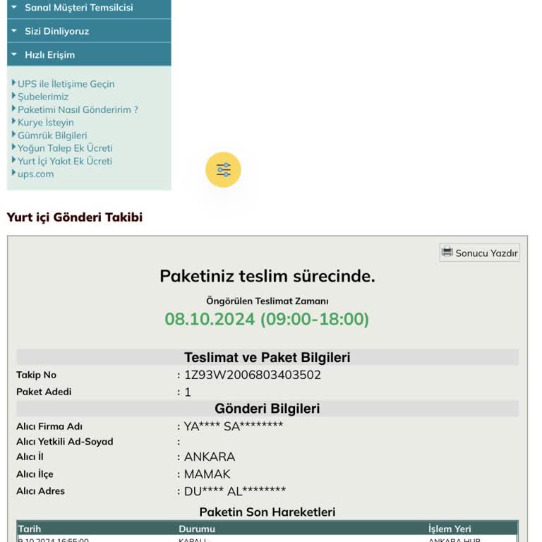 UPS Türkiye: Teslimat Sorunları Ve İletişim Eksikliği