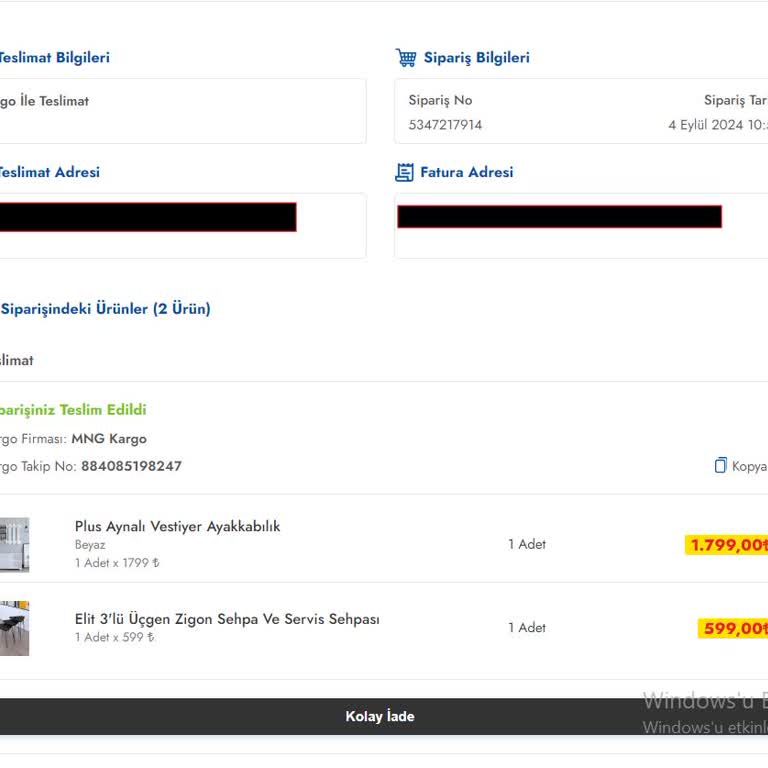 Yanlış Ürün Gönderimi Ve İletişim Eksikliği