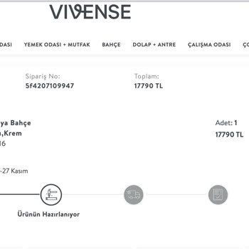 Vivense'den Alışverişte Teslimat Ve Hizmet Sorunları