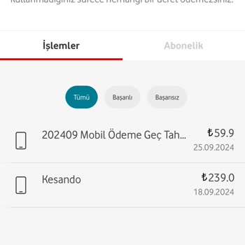 İzinsiz Başlatılan Üyelik Ve Fatura Sorunu