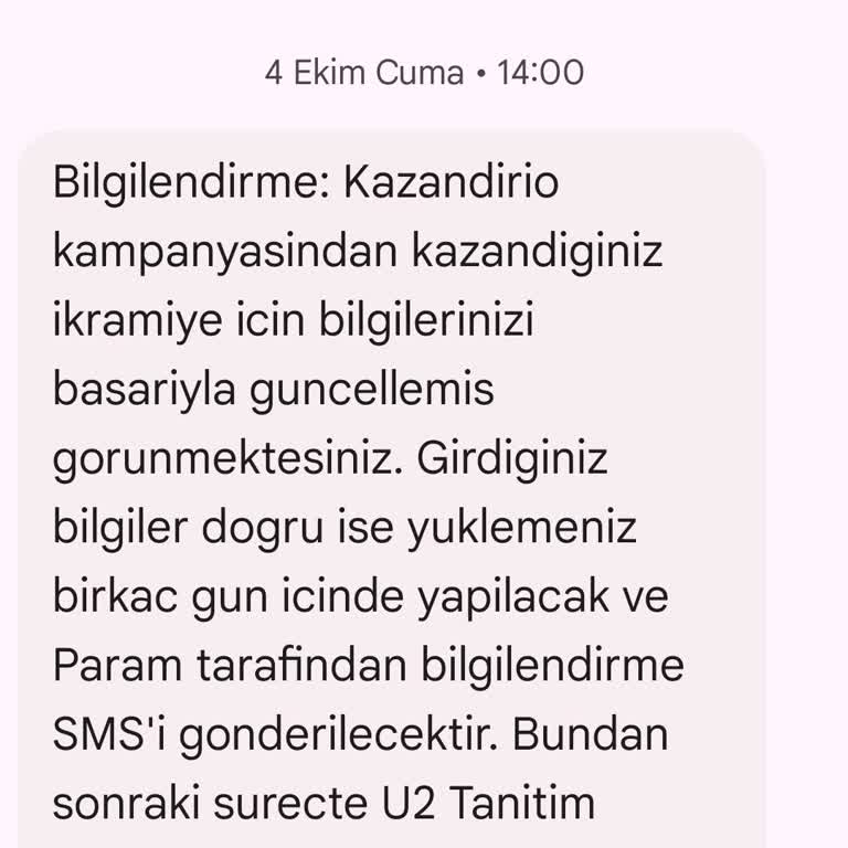 Kazandığım Ödül 2 Haftadır Yatmadı