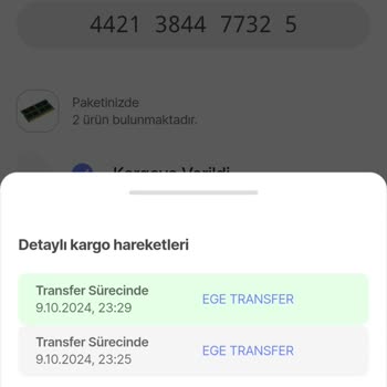 Aras Kargo Paketim Ege Transfer Merkezinde Mahsur Kaldı