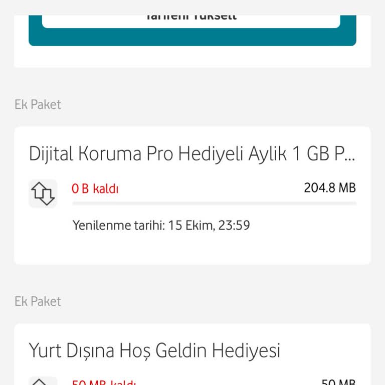 Yanlış İnternet Paketi Ve Ulaşılamayan Müşteri Hizmetleri