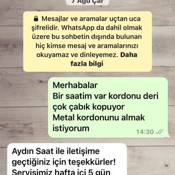 Aydın Saat İle İletişimde Hayal Kırıklığı: Müşteri Hizmetleri Eksikliği