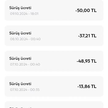 Sistem Hatası Nedeniyle Yanlış Ücretlendirme Ve Devam Eden Sürüş Sorunu