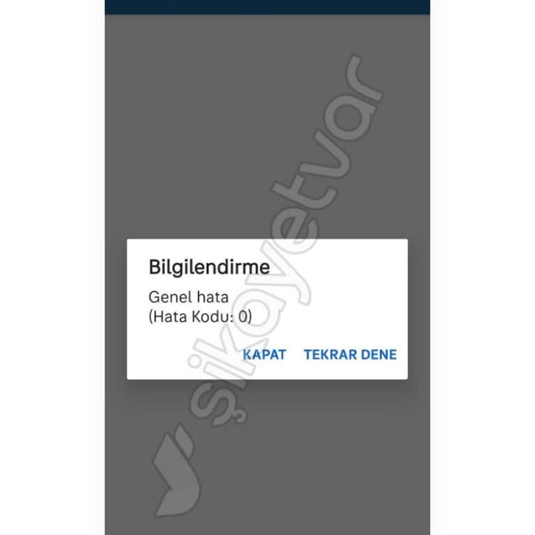 Genel Hata Kodu 0: İlan Yayınlama Sorunu