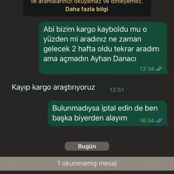 Epttavm Ve PTT Kargo Kaybı Ve İade Sorunu