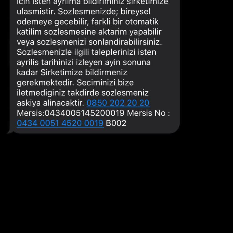 İzinsiz Gönderilen SMS İle İlgili Şikayet