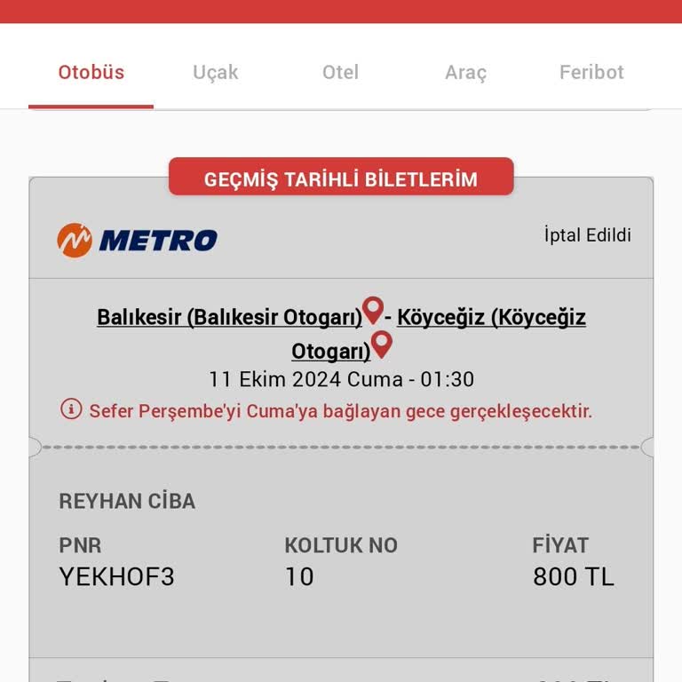 Otobüs Seferi İptali Ve Yetersiz Bilgilendirme Sorunu