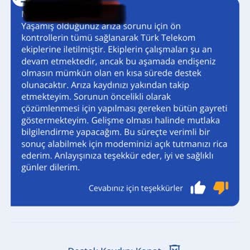 İnternet Kesintisi Ve Ulaşılmaz Müşteri Hizmeti