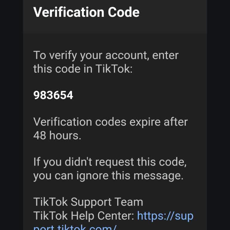 TikTok Hesabım Olmadan Gelen Doğrulama Kodu