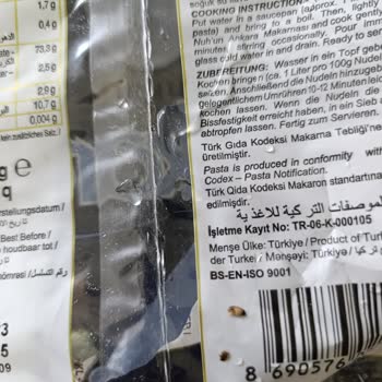 Ankara Makarnada Böcek Şoku