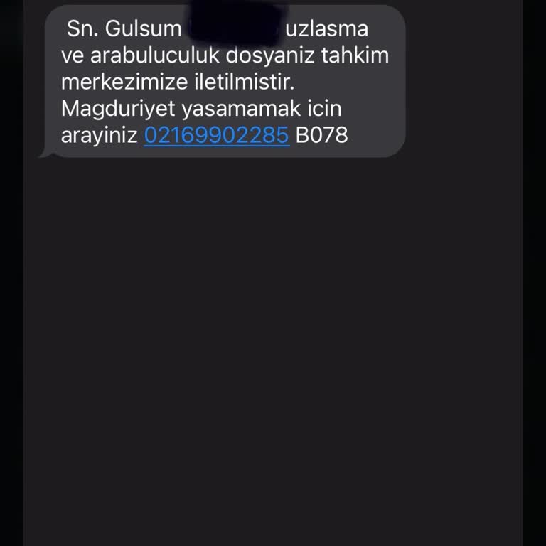 Yanıltıcı SMS İle Sahte Hukuki İşlem Tehdidi