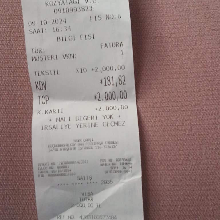 Teslim Edilmeyen Masa Sorunu