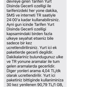 Yurt Dışı Paketinin Beklenmedik Aktivasyonu