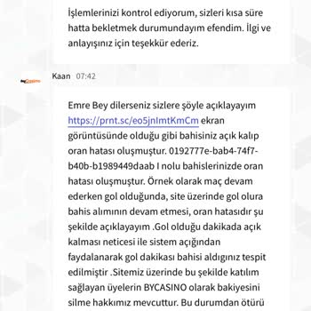 Yanlış Oran Nedeniyle İptal Edilen Bahis Ve Yetersiz Destek