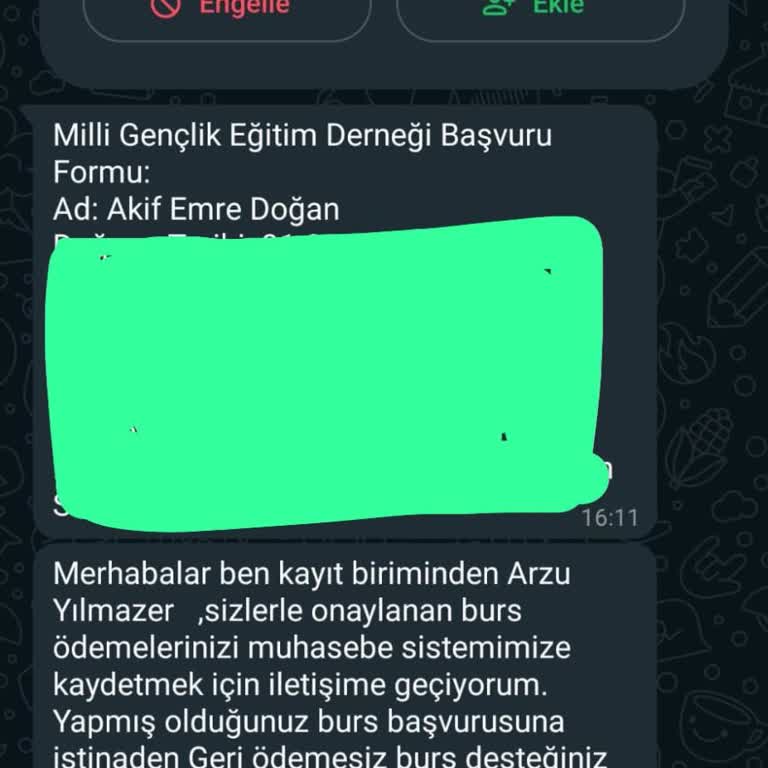 Şüpheli Burs Başvurusu Ve Kimlik Bilgisi Güvenliği