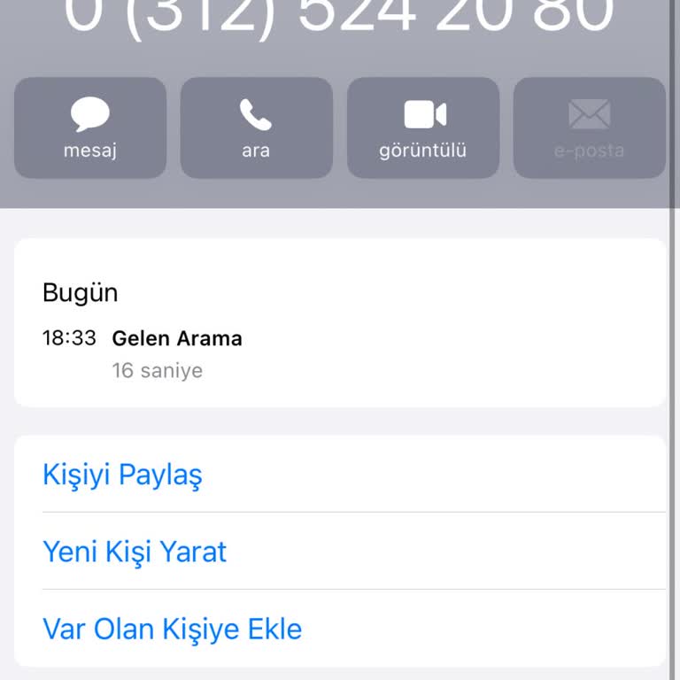 0 (312) 524 20 80 Numarası Şikayeti