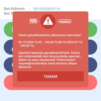 Kart Yükleme Sorunu