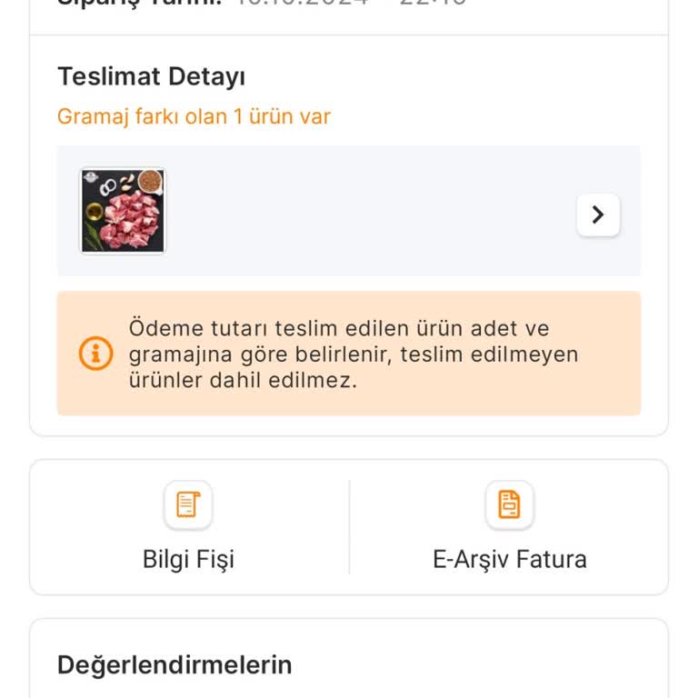 Bozuk Et Ve Cevapsız Kalan Şikayet