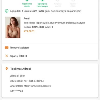 Trendyol'dan Alınan Ürün Hala Hazırlanıyor
