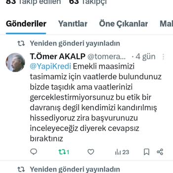 Yapı Kredi'nin Emekli Maaşı Taşıma Vaatleri Yerine Getirilmedi