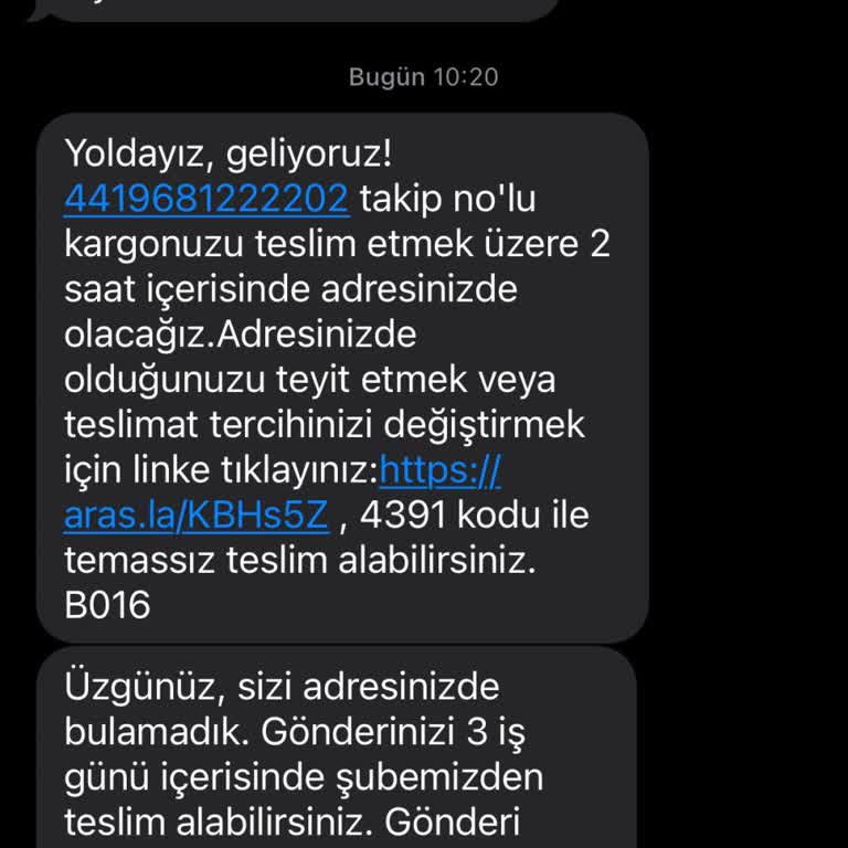 Kargo Teslimat Sorunu Ve Yanıltıcı Bilgilendirme