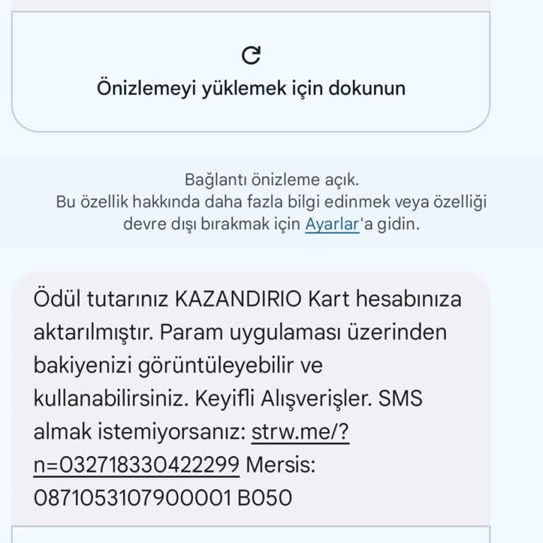 Kazandirio Kampanyası Hediye Kodum Tanımlanmadı