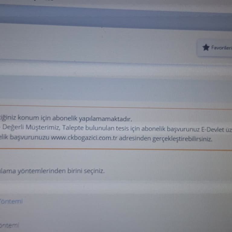 Elektrik Aboneliği Başvurusunda Yaşanan Sorun