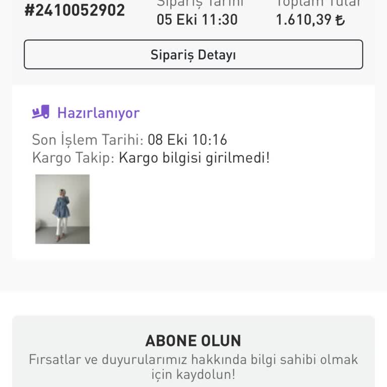 Kargolanmayan Ürün Ve İletişim Sorunu