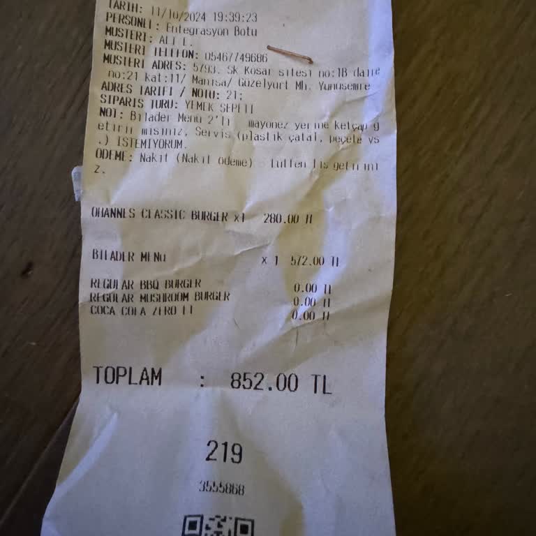 Geç Gelen Soğuk Ve Yanlış Siparişe İlgisiz Yaklaşım