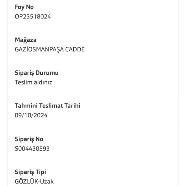 Atasun Optik'te Gözlük Teslimatında Sorun Ve İlgisizlik