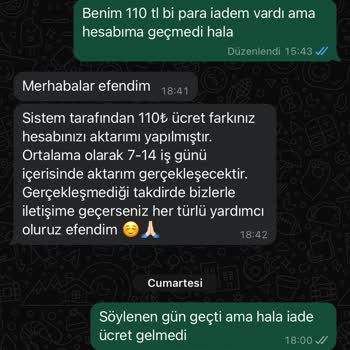 Para İadesi Beklerken Sessizliğe Gömüldüm