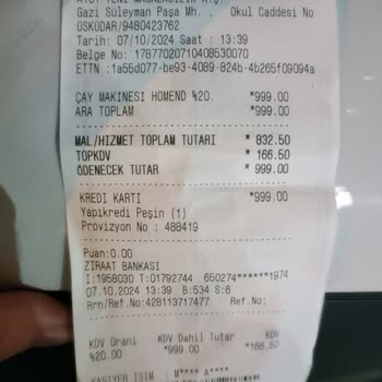 A101 Mağazasından Alınan Bozuk Çay Makinesi İadesi Reddedildi