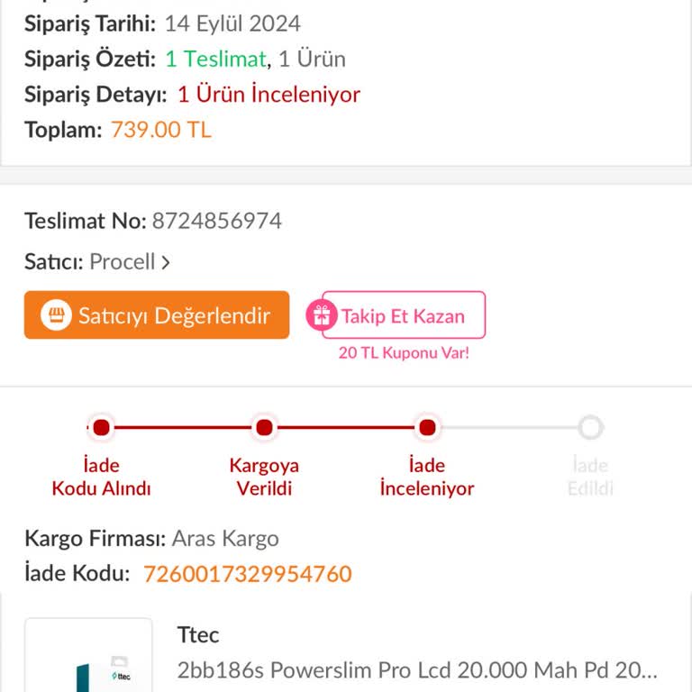 Trendyol'da İade Süreci Ve Geciken Ücret İadesi Sorunu