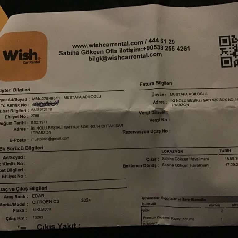 Wish Oto Kiralama'da Yaşanan Güven Sorunu