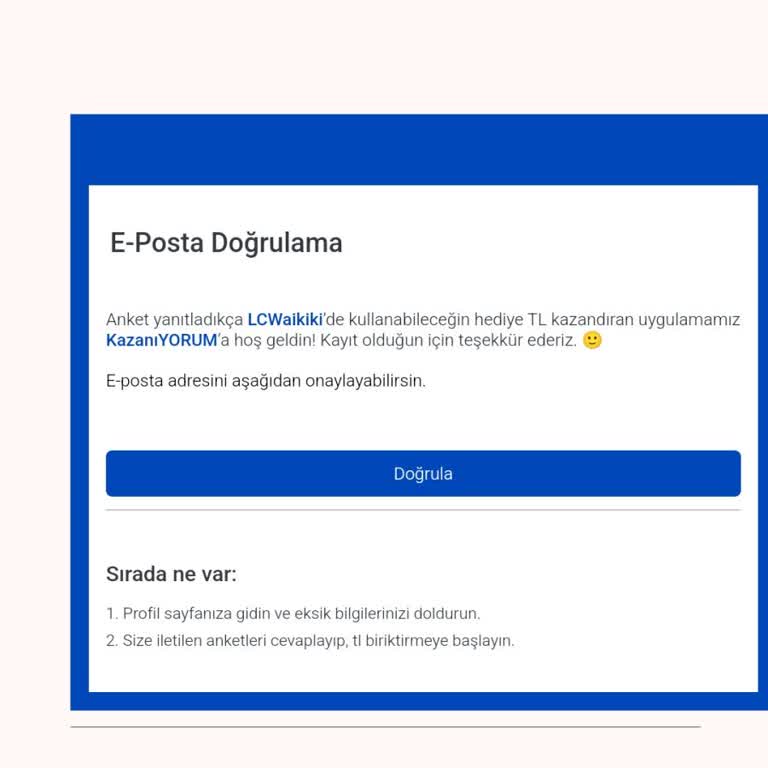LCW Anket Erişim Sorunu