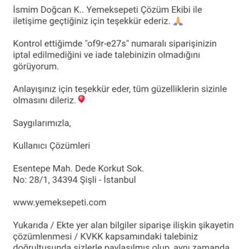 Yanlış Teslimat Saati Ve İade Sorunu