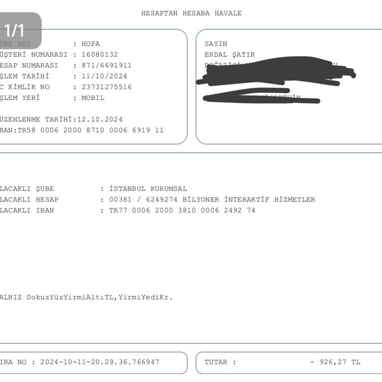 EFT İşlemi Sonrası Belirsizlik Ve İletişimsizlik